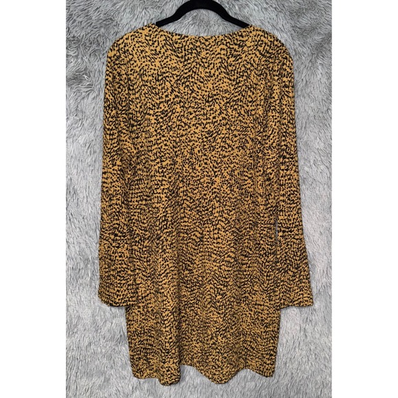 H&M Women's Long Sleeve Leopard Print Mini Dress EUR XL US XL - Picture 3 of 3